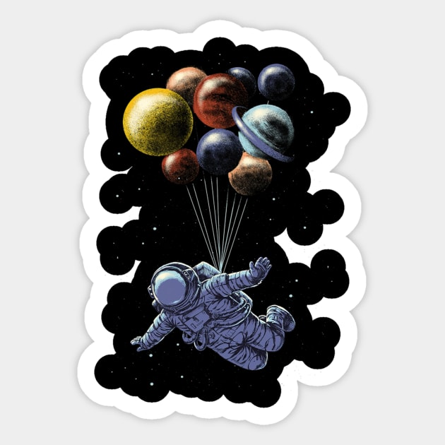 Astronaut Space Travel Sticker by ThomaneJohnson